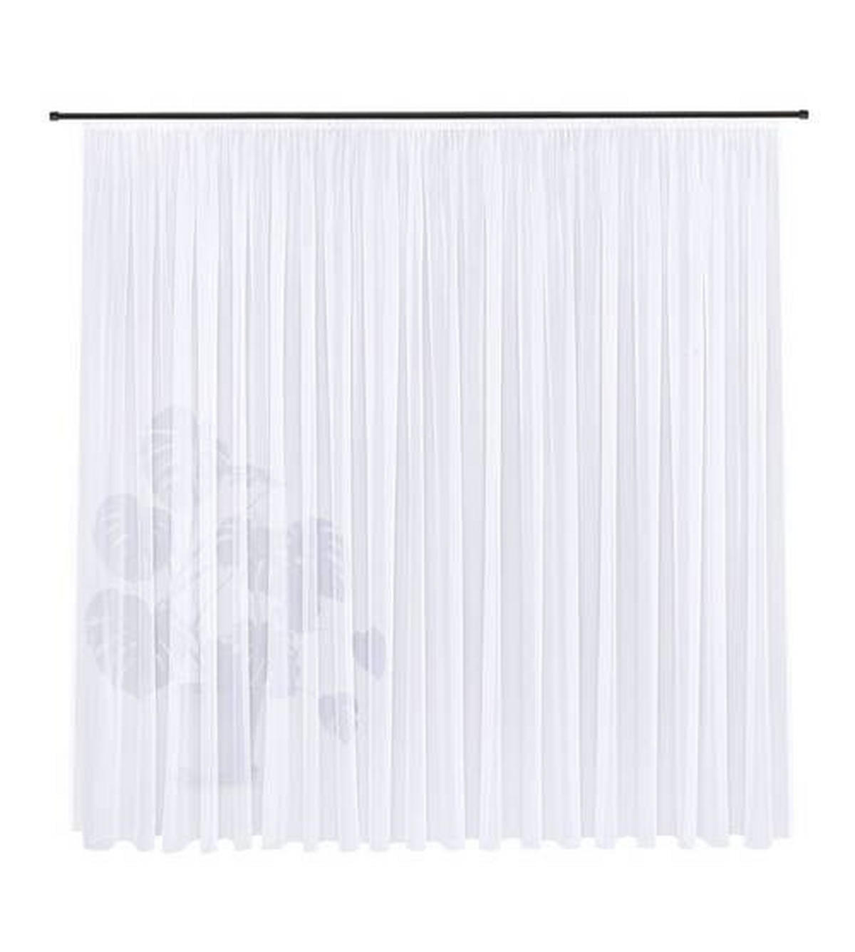 FERTIGSTORE  transparent  600/245 cm   - Weiß, Basics, Textil (600/245cm)