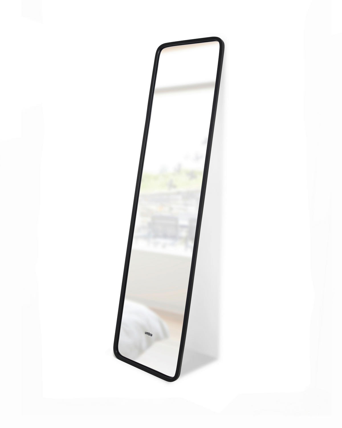 STANDSPIEGEL 37/157/5 cm  - Schwarz, Basics, Glas/Kunststoff (37/157/5cm) - Umbra