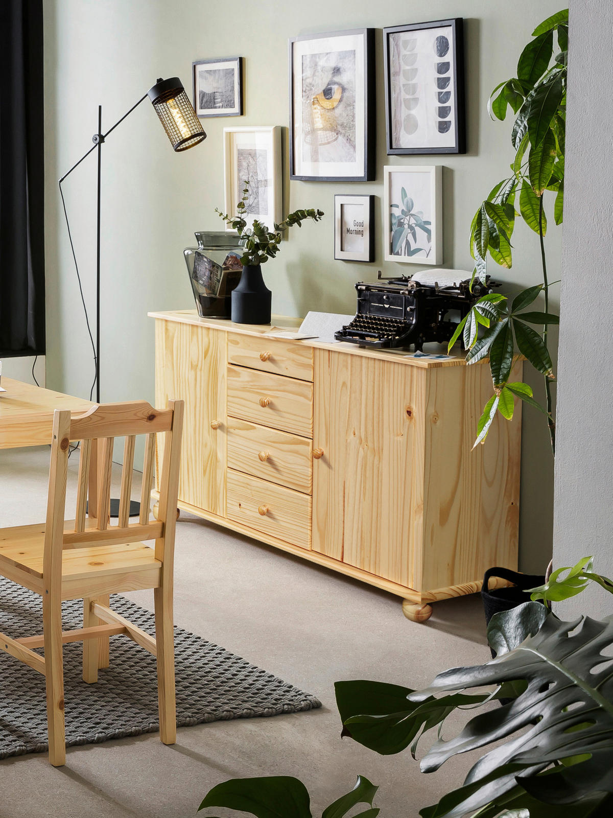 KOMMODE  in 119/81/38 cm  - Naturfarben, Natur, Holz (119/81/38cm) - Livetastic