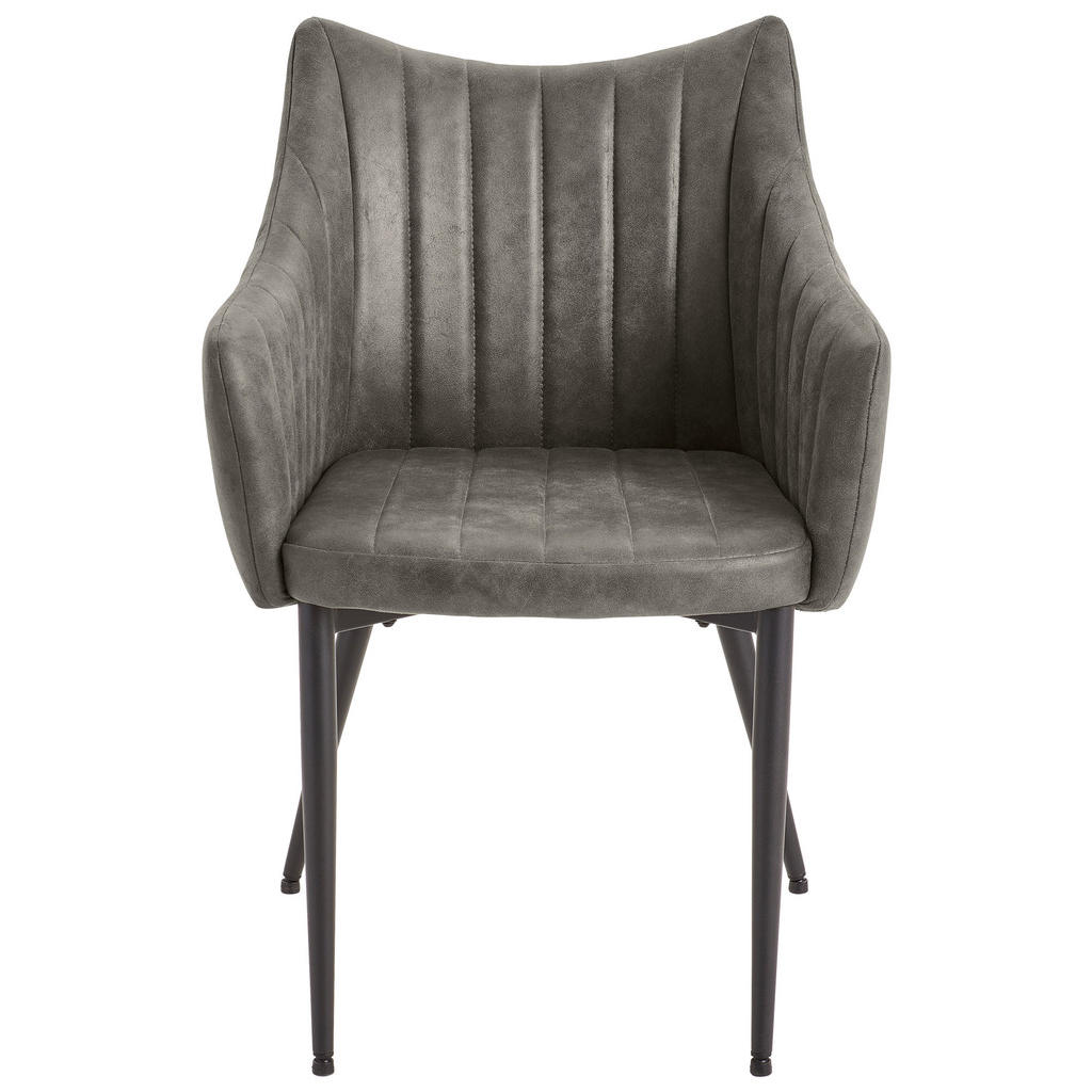 Thumbnail - Livetastic Armlehnstuhl, Schlamm, Graubraun, Holz, Metall, Textil, Pappel, Sperrholz, Füllung: Schaumstoff, Rundrohr, 60...