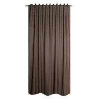 FERTIGVORHANG  halbtransparent   200/280 cm  - Mokka, Basics, Textil (200/280cm)