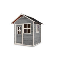 SPIELHAUS  - Grau, KONVENTIONELL, Holz (149/135/159cm) - EXIT Toys