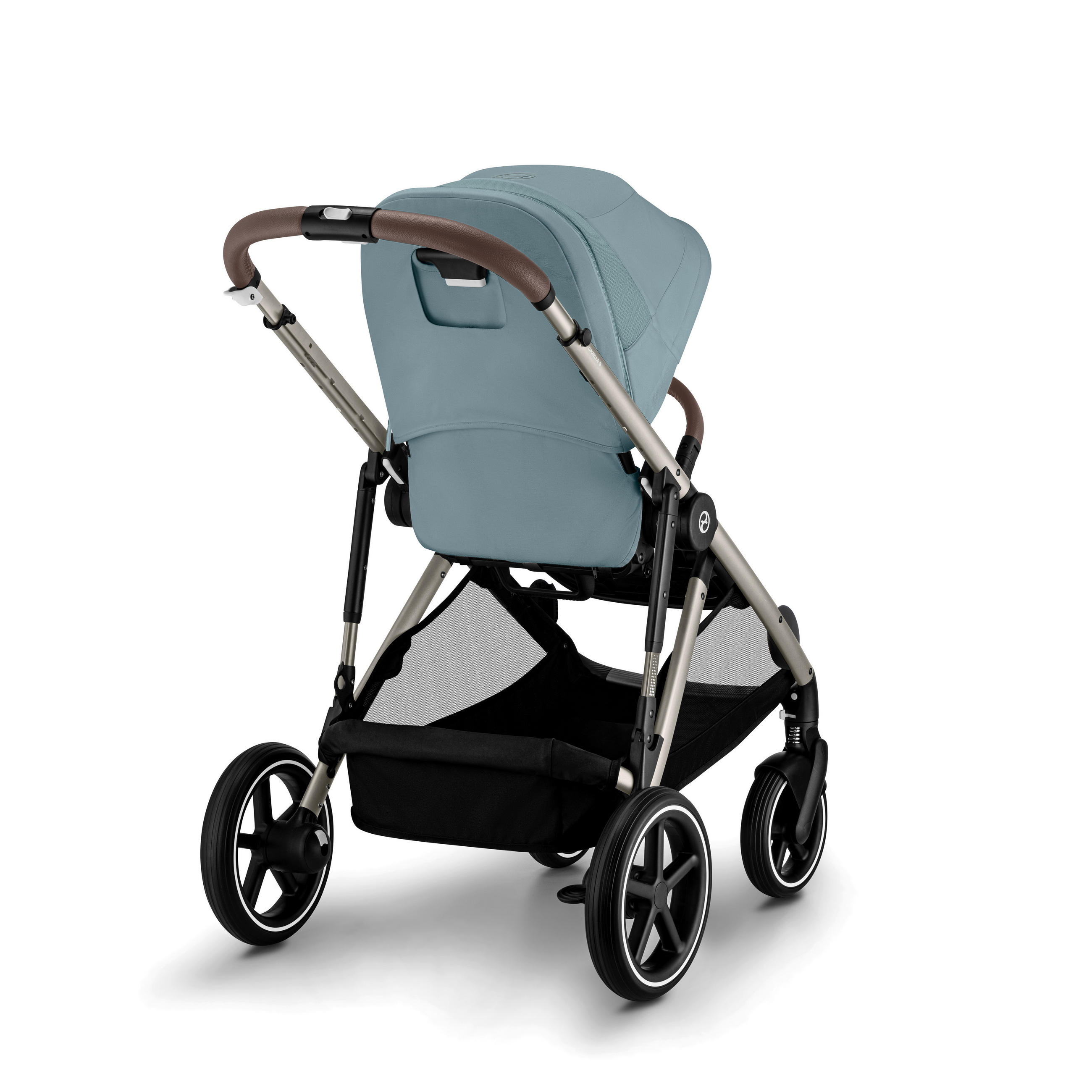 Thumbnail - Cybex Kinderwagen Gazelle S, Pastellblau, Textil, 65x110x106 cm, UV 50+, Feststellbremse, Federung, 5-Punkte-Gurt, für B...