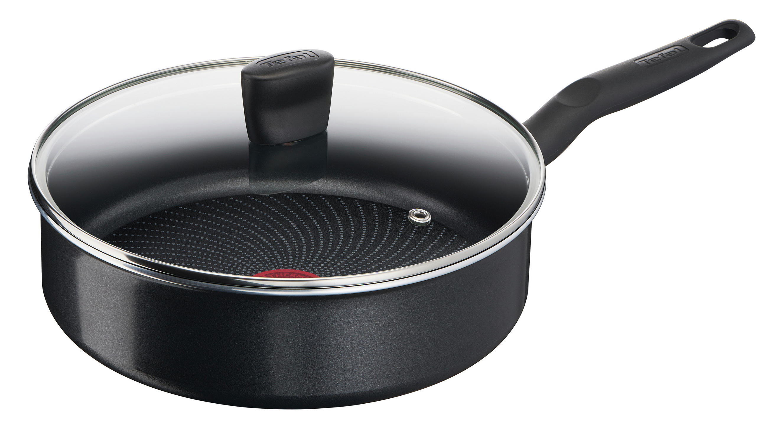 SCHMORPFANNE Tefal 24 cm  - Schwarz, Basics, Metall (24cm) - Tefal