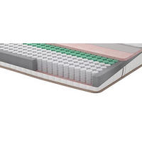 TASCHENFEDERKERNMATRATZE PENTA-Z 80/200 cm Höhe ca. 19 cm 5 -Zonen - Weiß, Basics, Textil (80/200cm) - Yatas