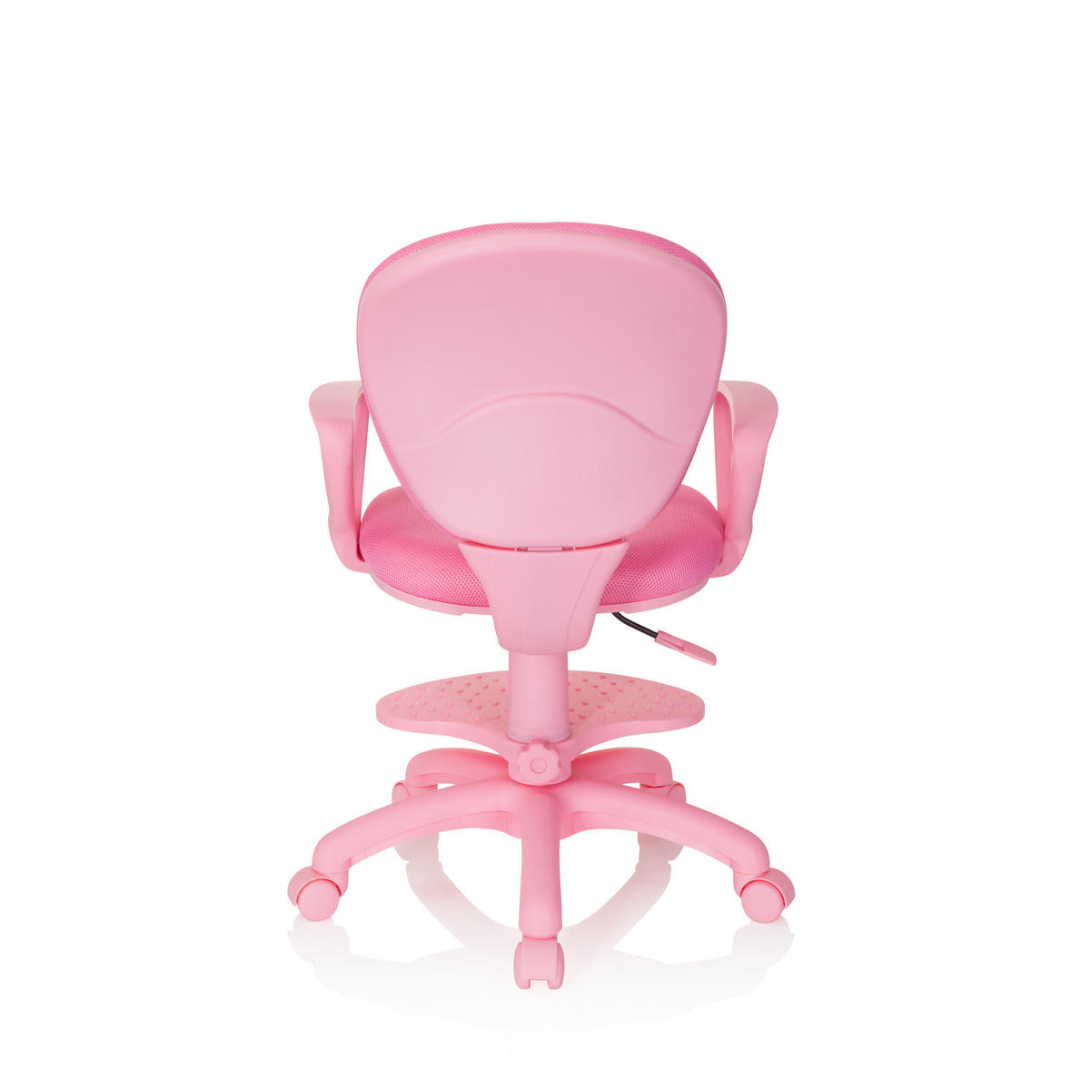 MLADINSKI VRTLJIVI STOL umetna masa pink  - pink, Basics, umetna masa (53/83-95/51cm) - MID.YOU