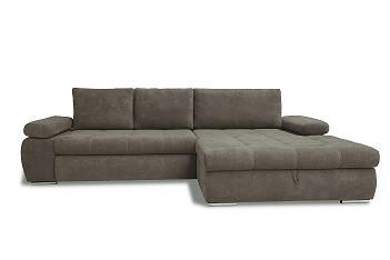 UGAONA GARNITURA antracit  - boja hroma/bela, Dizajnerski, tekstil/plastika (294/173cm) - Carryhome