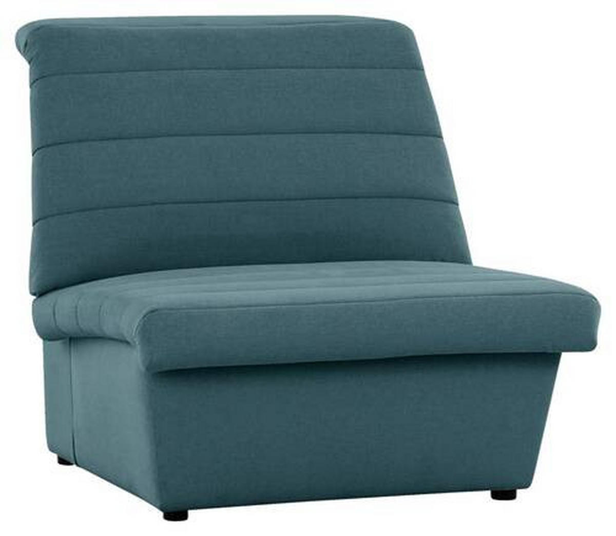 SESSEL in Webstoff Petrol  - Petrol/Schwarz, Design, Kunststoff/Textil (92/92/103cm) - LOOKS by W.Joop