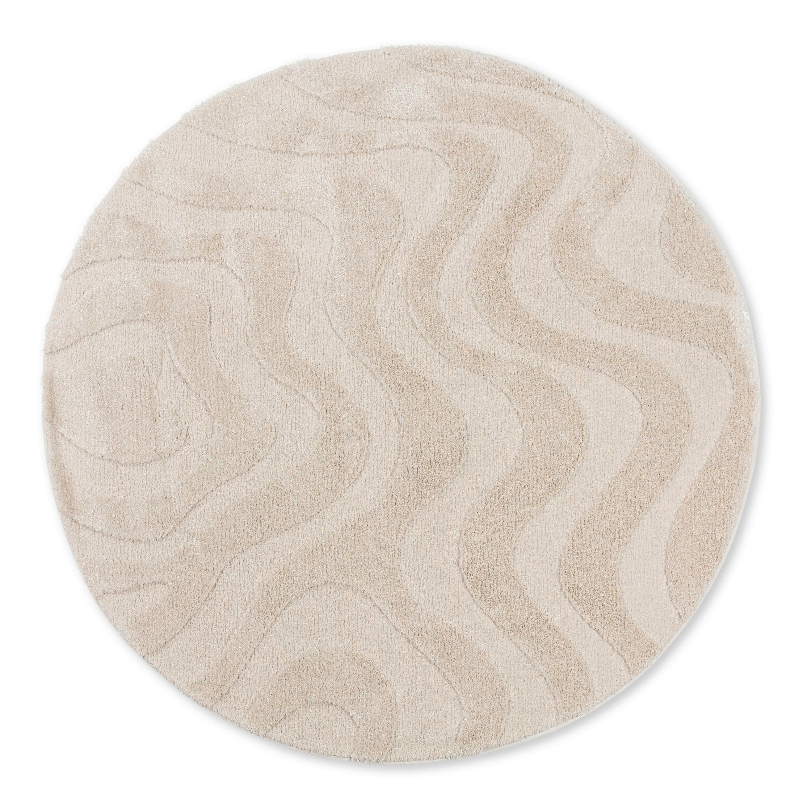 WEBTEPPICH 160/160 cm Blaze Weiß  - Weiß, Design, Textil (160/160cm) - Schöner Wohnen