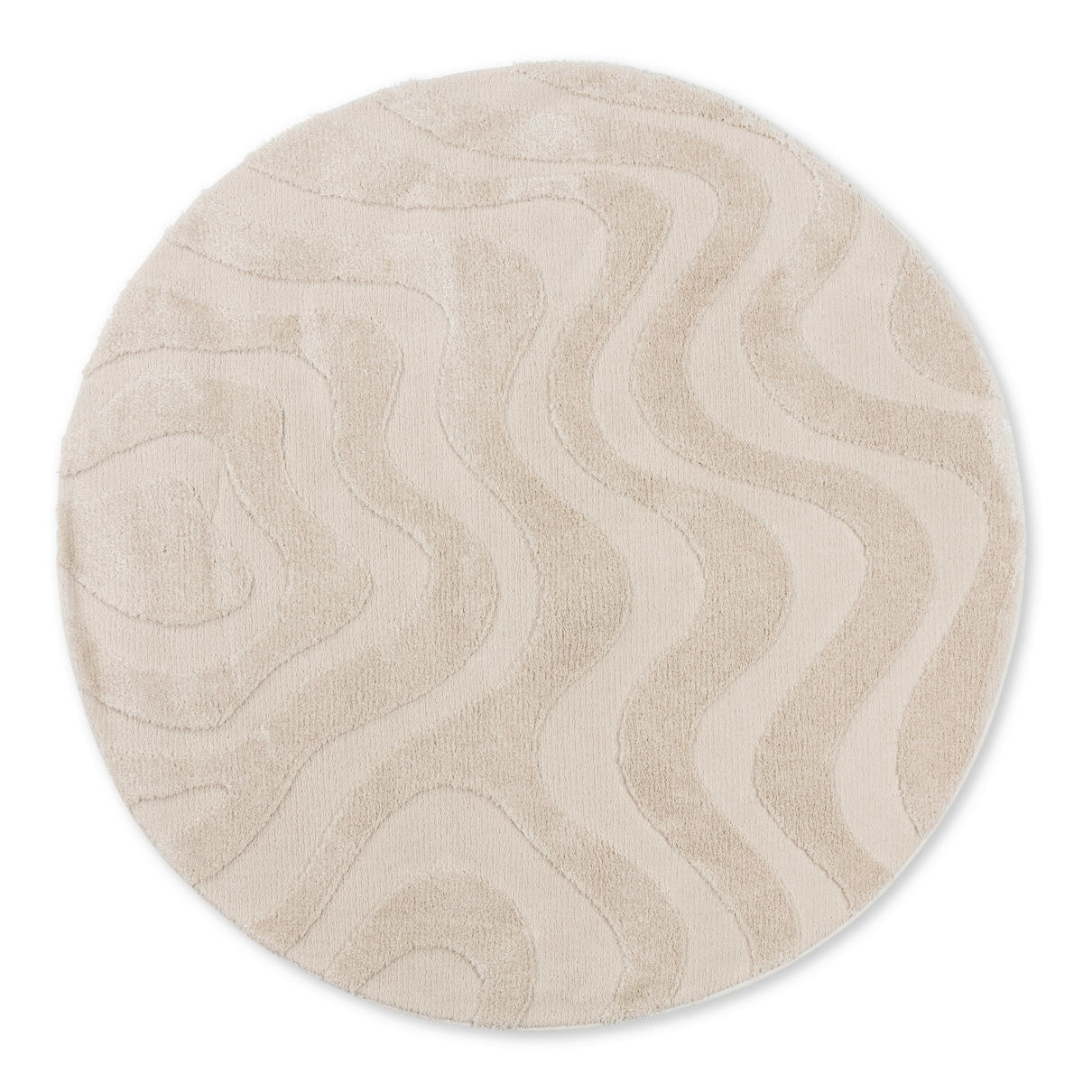 WEBTEPPICH 160/160 cm Blaze Weiß  - Weiß, Design, Textil (160/160cm) - Schöner Wohnen