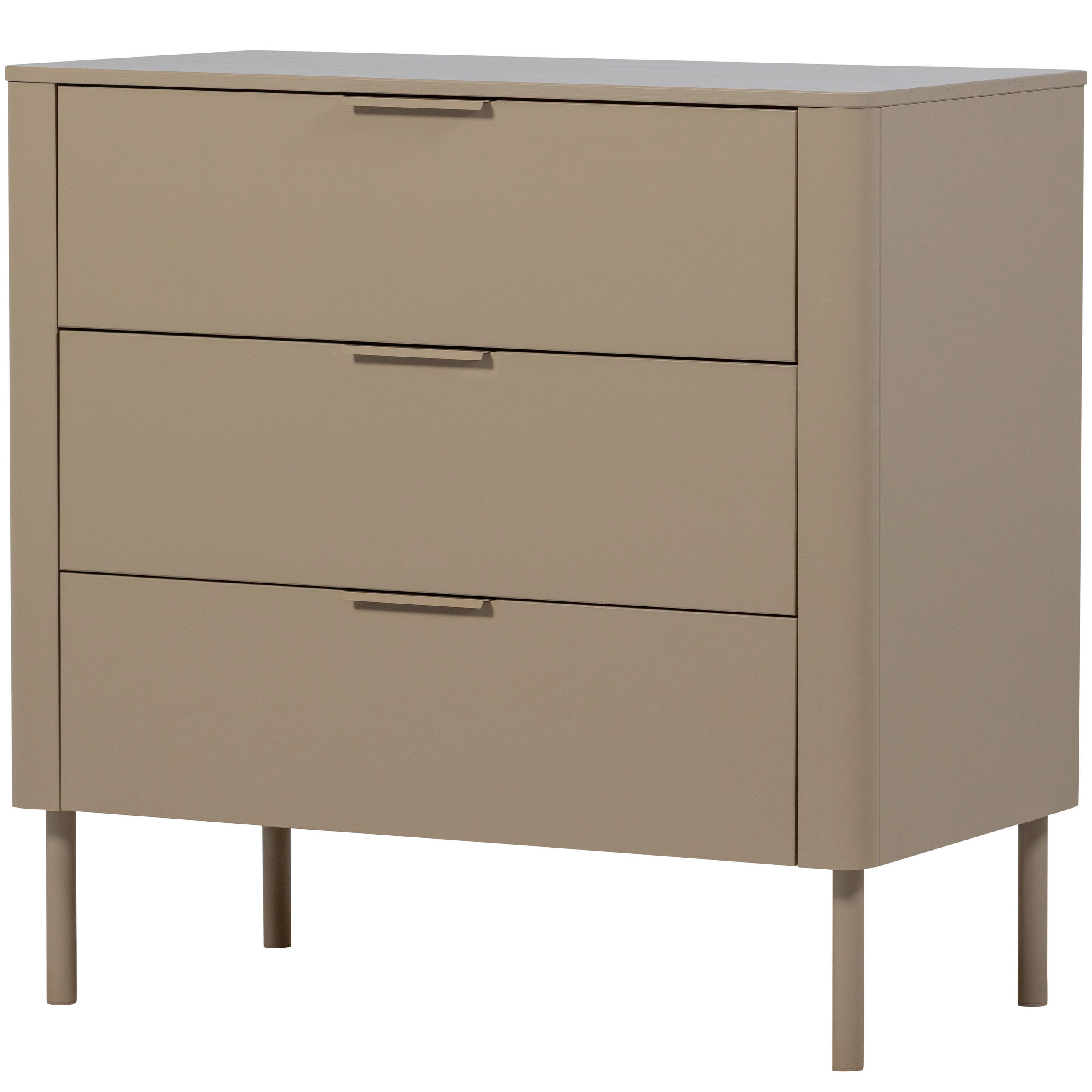 KOMMODE Gunnar  in 94/93/52 cm  - Schlammfarben/Schwarz, Design, Holz/Metall (94/93/52cm) - Livetastic