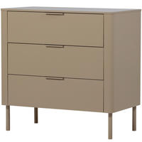 KOMMODE Gunnar  in 94/93/52 cm  - Schlammfarben/Schwarz, Design, Holz/Metall (94/93/52cm) - Livetastic