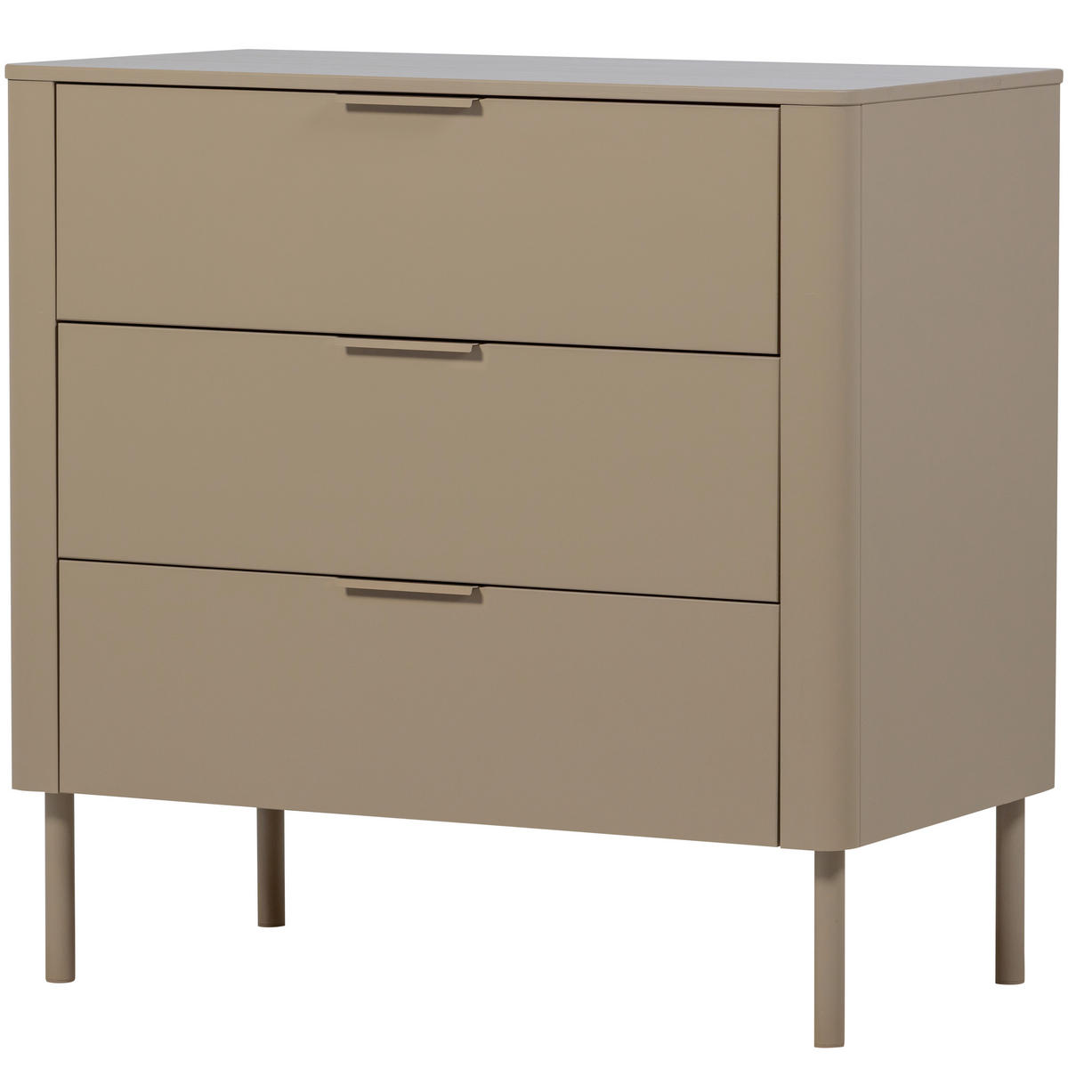 KOMMODE Gunnar  in 94/93/52 cm  - Schlammfarben/Schwarz, Design, Holz/Metall (94/93/52cm) - Livetastic