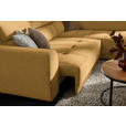 ECKSOFA in Chenille Currygelb  284/205 cm  - Currygelb/Schwarz, Design, Kunststoff/Textil (284/205cm) - Xora