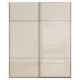 SCHWEBETÜRENSCHRANK  in Champagner  - Chromfarben/Champagner, KONVENTIONELL, Glas/Holzwerkstoff (181/223/67cm) - Novel