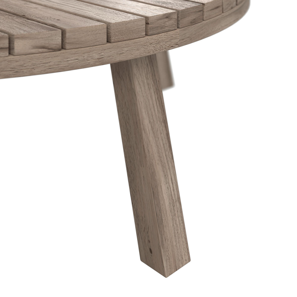 BAŠTENSKA GARNITURA  - boja akacije/krem, Moderno, drvo/tekstil (250/250cm) - Bessagi Garden