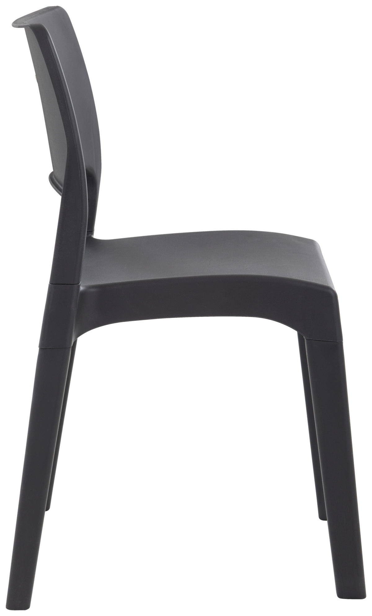 ZAHRADNÍ ŽIDLE, plast - antracitová, Basics, plast (50/84/45cm) - Ambia Garden