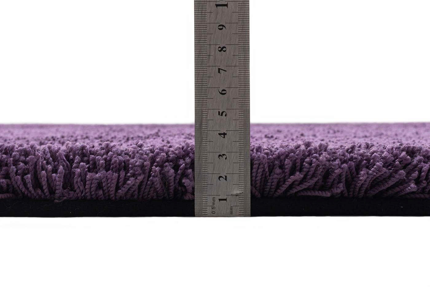 Thumbnail - Tom Tailor Hochflorteppich Cozy, Lila, Textil, Uni, rechteckig, 65x135 cm, Teppiche & Böden, Teppiche, Hochflorteppiche ...