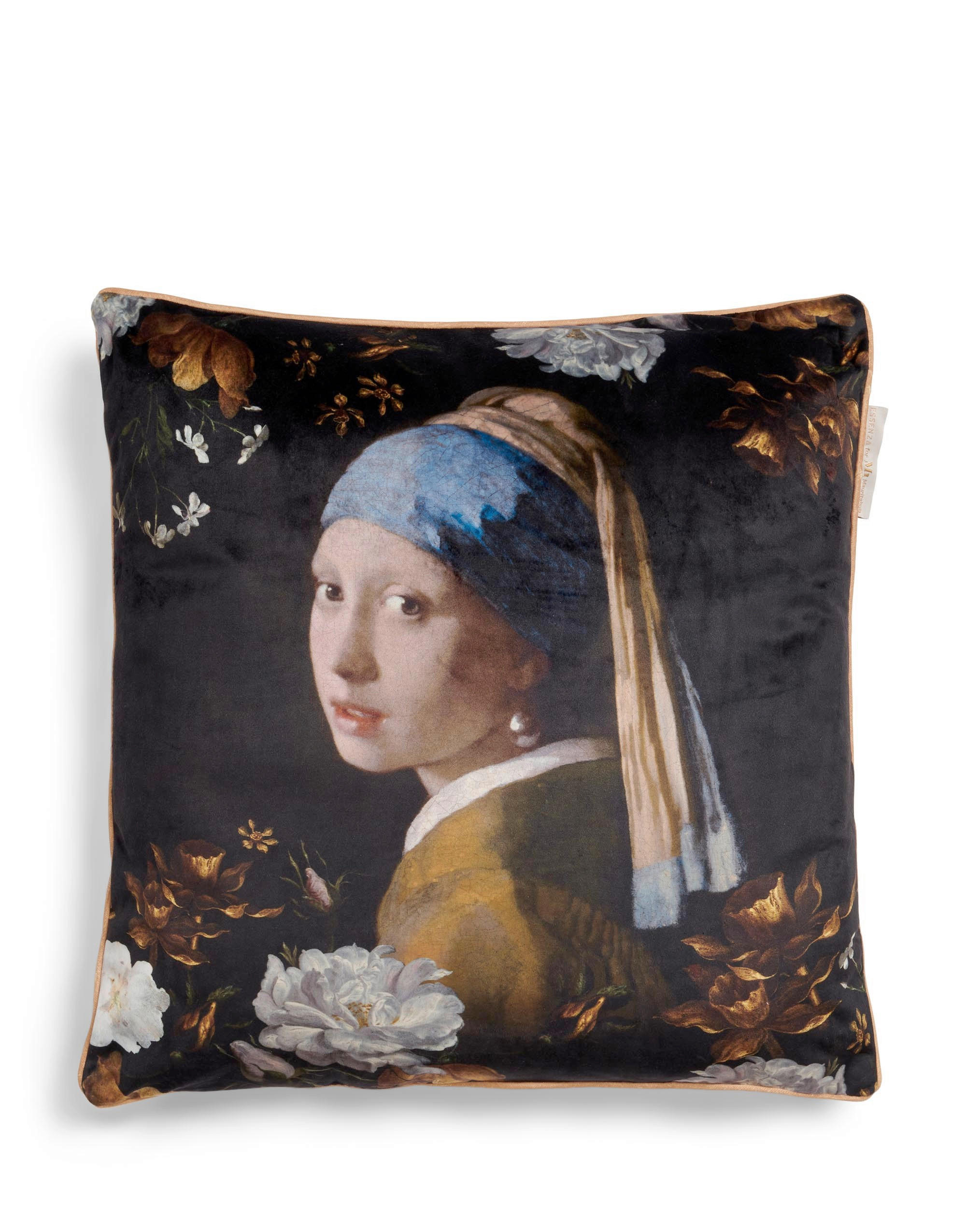 UKRASNI JASTUK 50/50 cm    - crna, Konvencionalno, tekstil (50/50cm) - Essenza