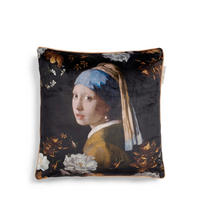 UKRASNI JASTUK 50/50 cm    - crna, Konvencionalno, tekstil (50/50cm) - Essenza