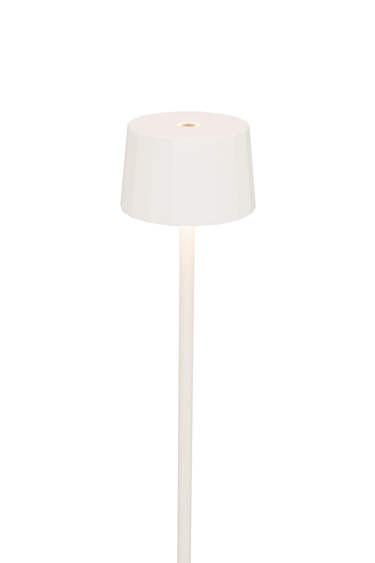 AKKU-STEHLEUCHTE - Weiss, Design, Kunststoff/Metall (16/120cm) - Dieter Knoll