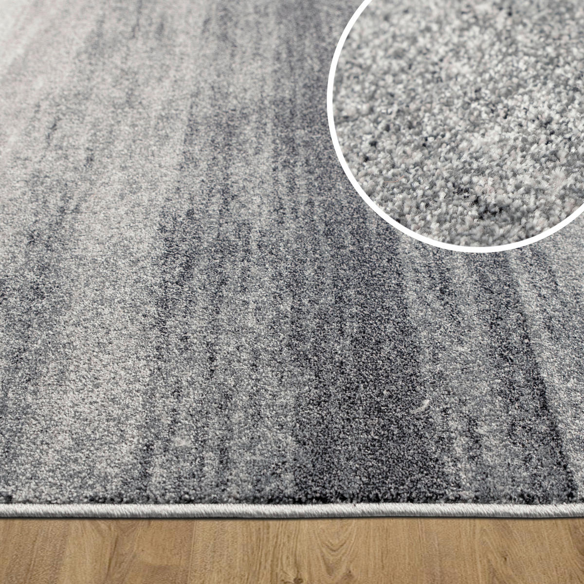 WEBTEPPICH 80/150 cm Mercur Anthrazit  - Anthrazit, Design, Kunststoff/Textil (80/150cm) - Novel