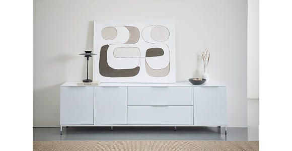 FUßGESTELL - Chromfarben, Basics, Metall (226,2/13/40cm) - Novel