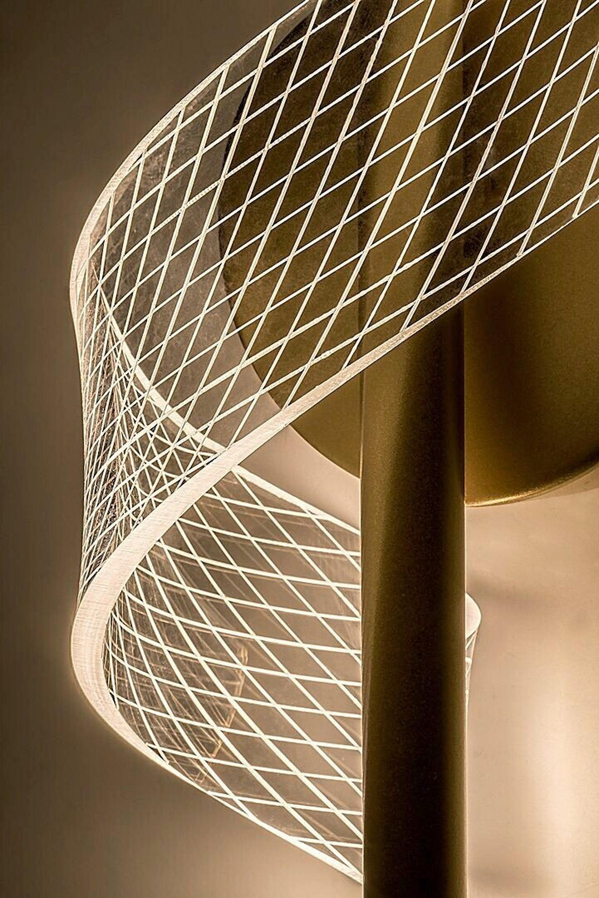 ZIDNA LED LAMPA Zofrael  - prozirna/zlatna, Dizajnerski, metal/plastika (13/30cm)