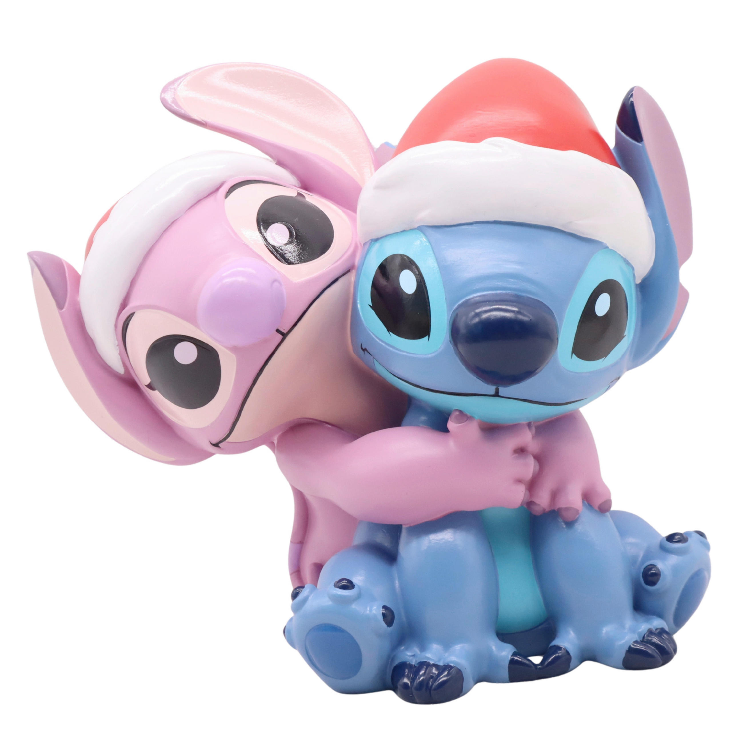 WEIHNACHTSFIGUR Stitch  - Multicolor, Basics, Naturmaterialien (24.3/21/16.6cm) - Disney