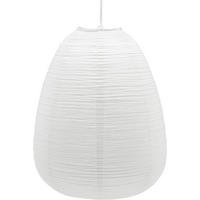 LEUCHTENSCHIRM Skandinavisch, Japandi 43/54 cm    - Weiß, Natur, Papier (43/54cm) - PR Home