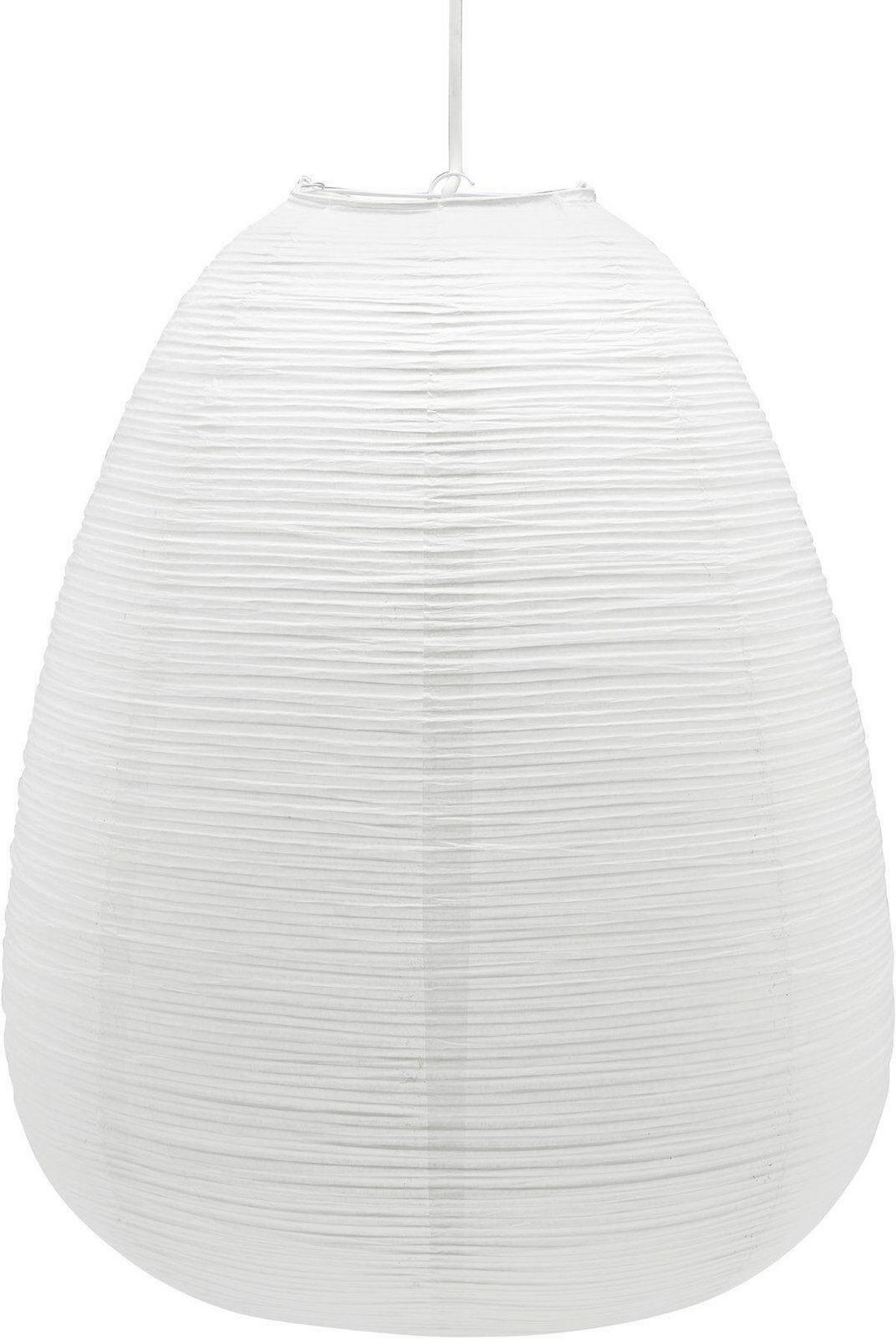 LEUCHTENSCHIRM Skandinavisch, Japandi 43/54 cm    - Weiß, Natur, Papier (43/54cm) - PR Home