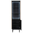REGAL Eichefarben, Schwarz - Eichefarben/Schwarz, Trend, Holzwerkstoff/Metall (45/160/43cm) - Carryhome
