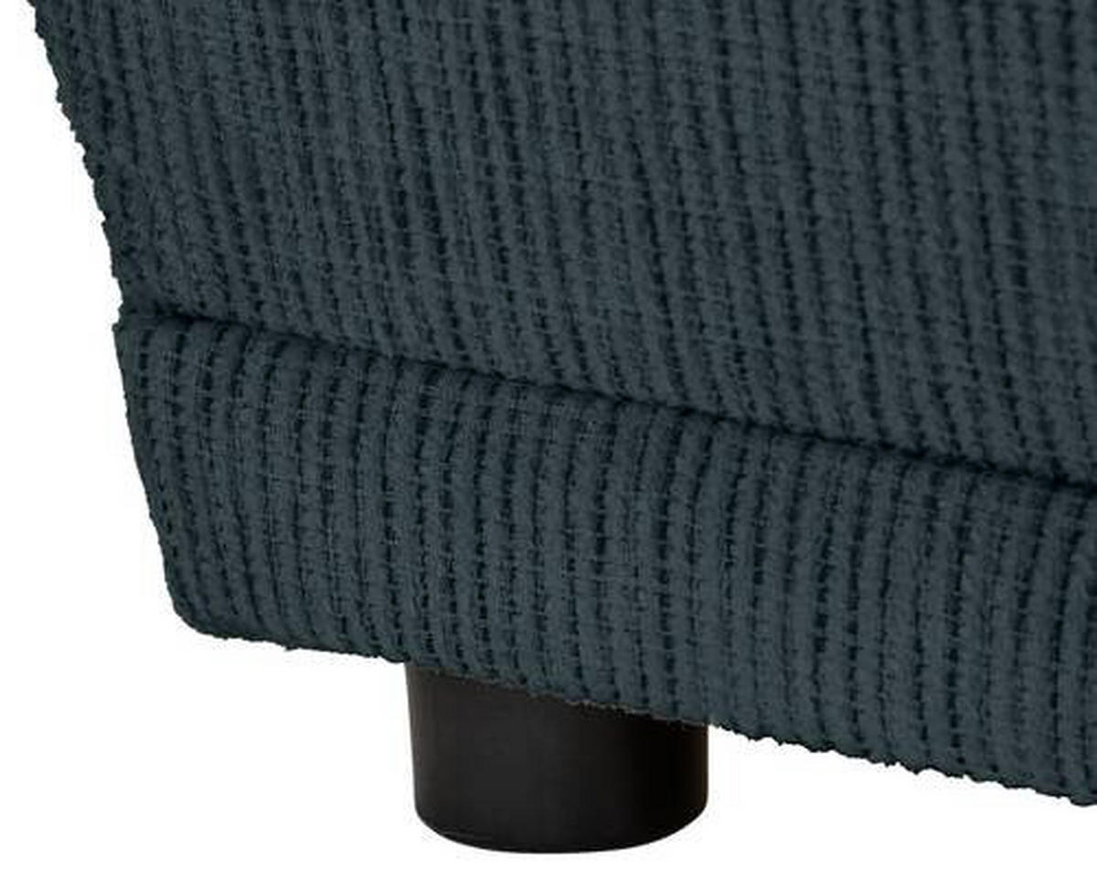CHAISELONGUE Chenille Dunkelblau  - Schwarz/Dunkelblau, KONVENTIONELL, Kunststoff/Textil (171/73/93cm) - Carryhome
