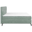 BOXSPRINGBETT 160/200 cm  in Mintgrün  - Schwarz/Mintgrün, Design, Textil/Metall (160/200cm) - Esposa