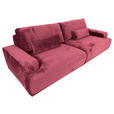 BIGSOFA Chenille Bordeaux  - Bordeaux/Schwarz, KONVENTIONELL, Kunststoff/Textil (282/73/115cm) - Carryhome