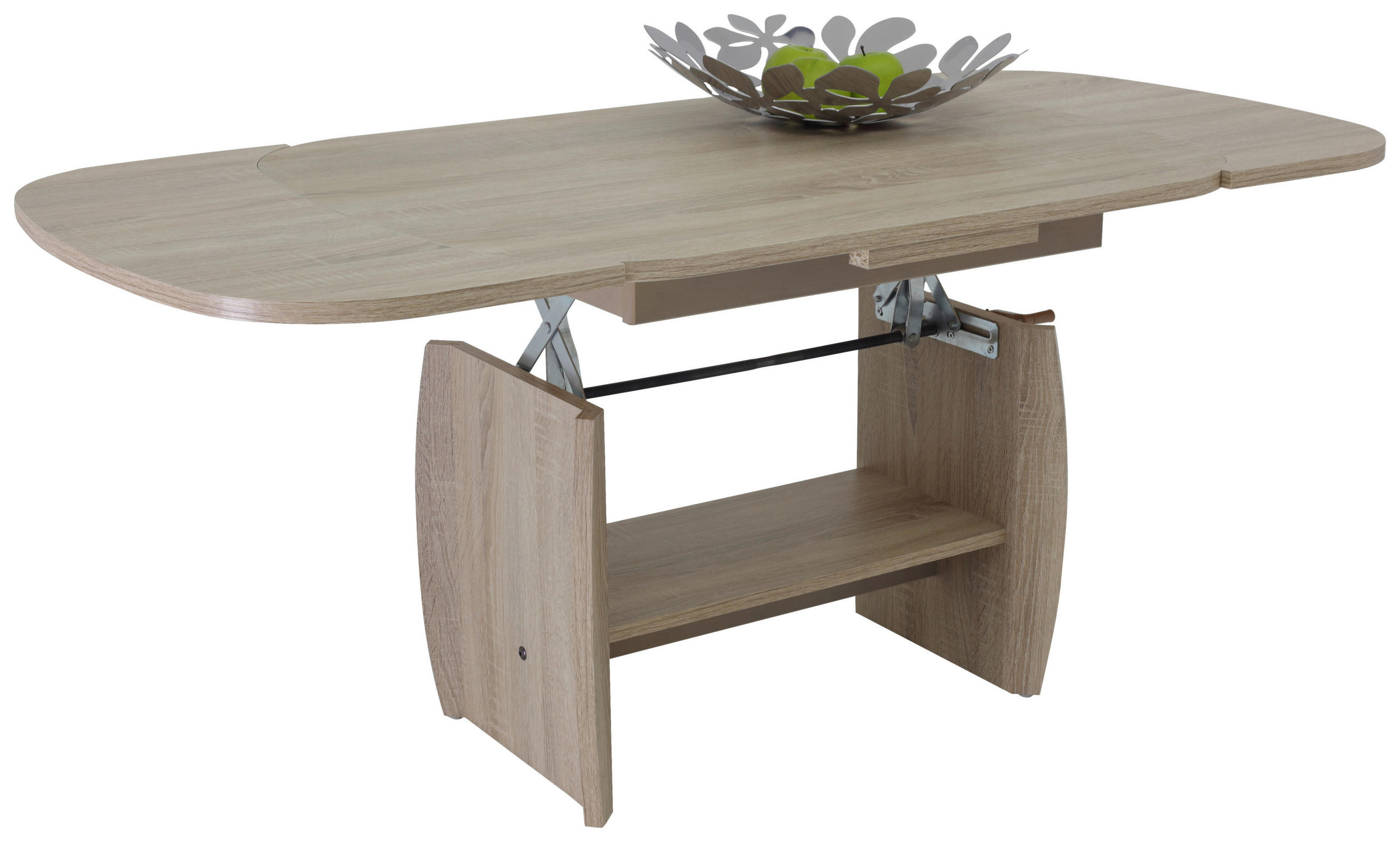 COUCHTISCH oval Sonoma Eiche  - Sonoma Eiche, Basics, Holzwerkstoff (90/68/52cm) - MID.YOU
