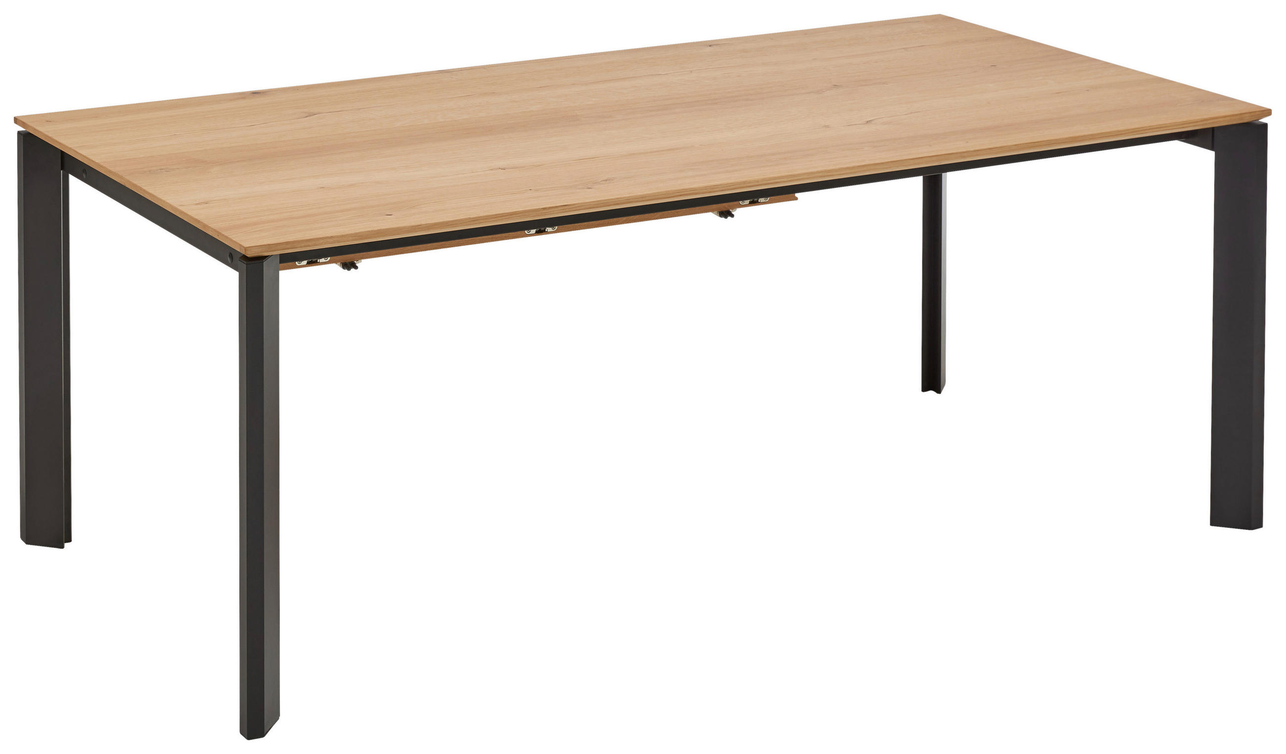 ESSTISCH in Metall, Holzwerkstoff 200-300/95/76 cm  - Eichefarben, Basics, Holzwerkstoff/Metall (200-300/95/76cm) - Celina Home