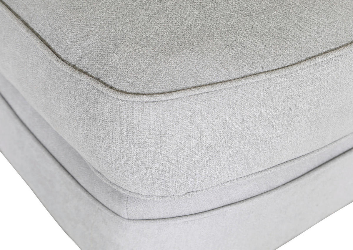 XXL-FÅTÖLJ i trä, textil ljusgrå  - ljusgrå/mörkbrun, Klassisk, trä/textil (125/102/125cm) - Livetastic