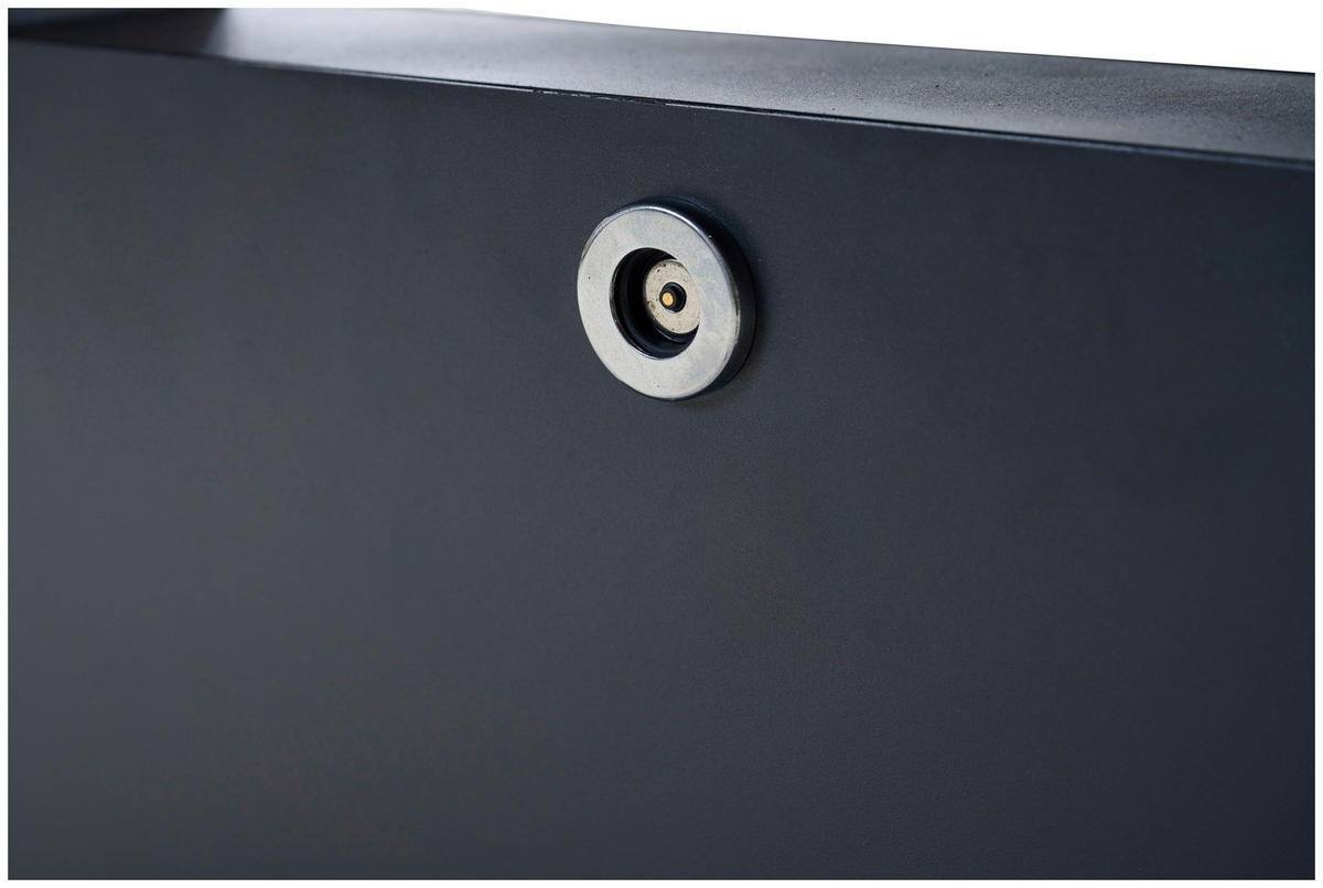 GARTENTISCH 180/100/52,5-77,5 cm Metall rechteckig  - Anthrazit, Basics, Metall (180/100/52,5-77,5cm) - Siena Garden