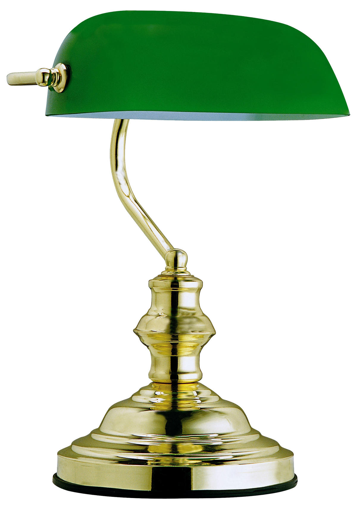 SCHREIBTISCHLEUCHTE Antique 25/36 cm   - Grün, KONVENTIONELL, Glas/Metall (25/36cm) - Globo