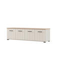 LOWBOARD  156/44/40,5 cm  stehend  - Kaschmir/Schwarz, Basics, Holzwerkstoff/Kunststoff (156/44/40,5cm) - Carryhome