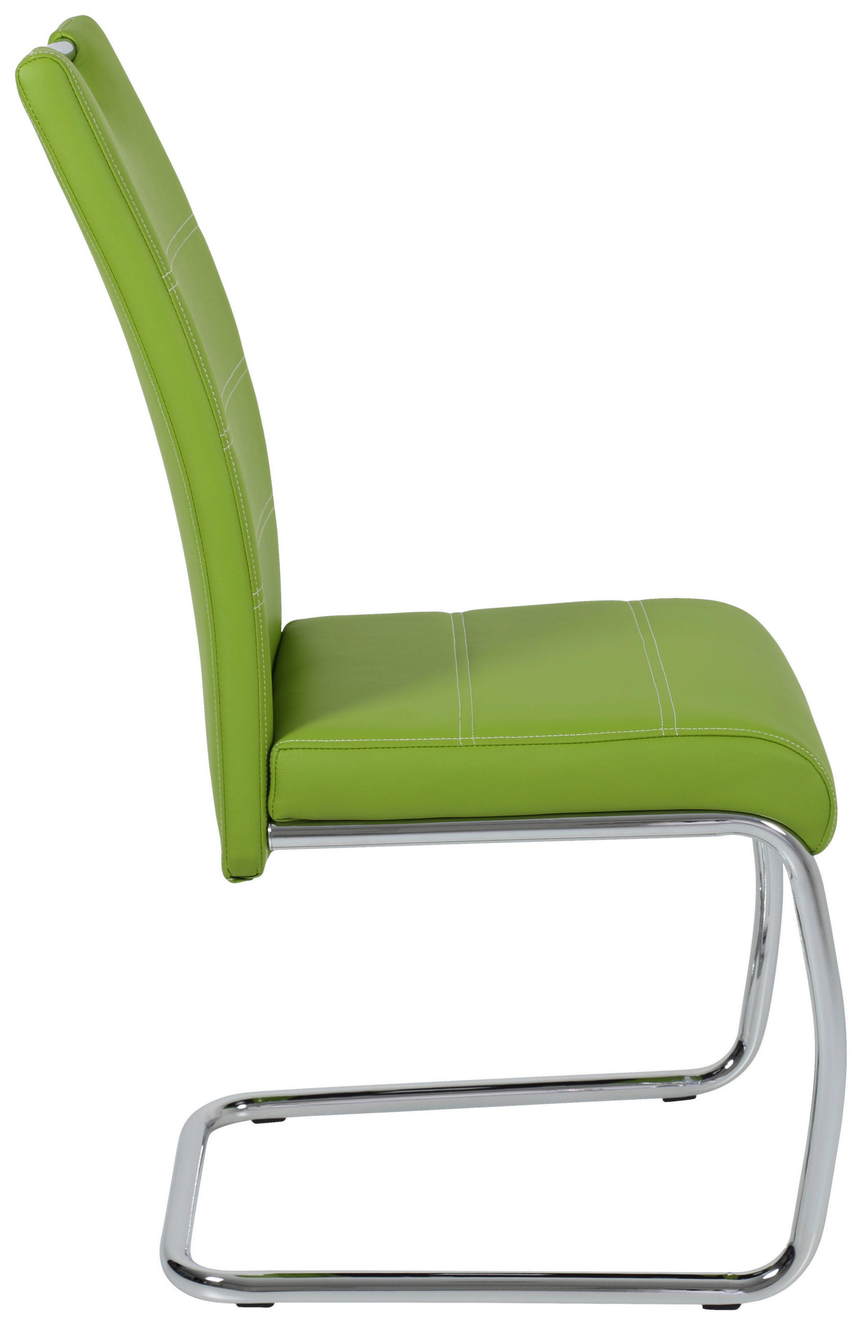 Thumbnail - Carryhome Schwingstuhl, Grün, Textil, Rundrohr, 43x98x59 cm, Lederauswahl, mit Griff, Esszimmer, Stühle, Esszimmerstühle...