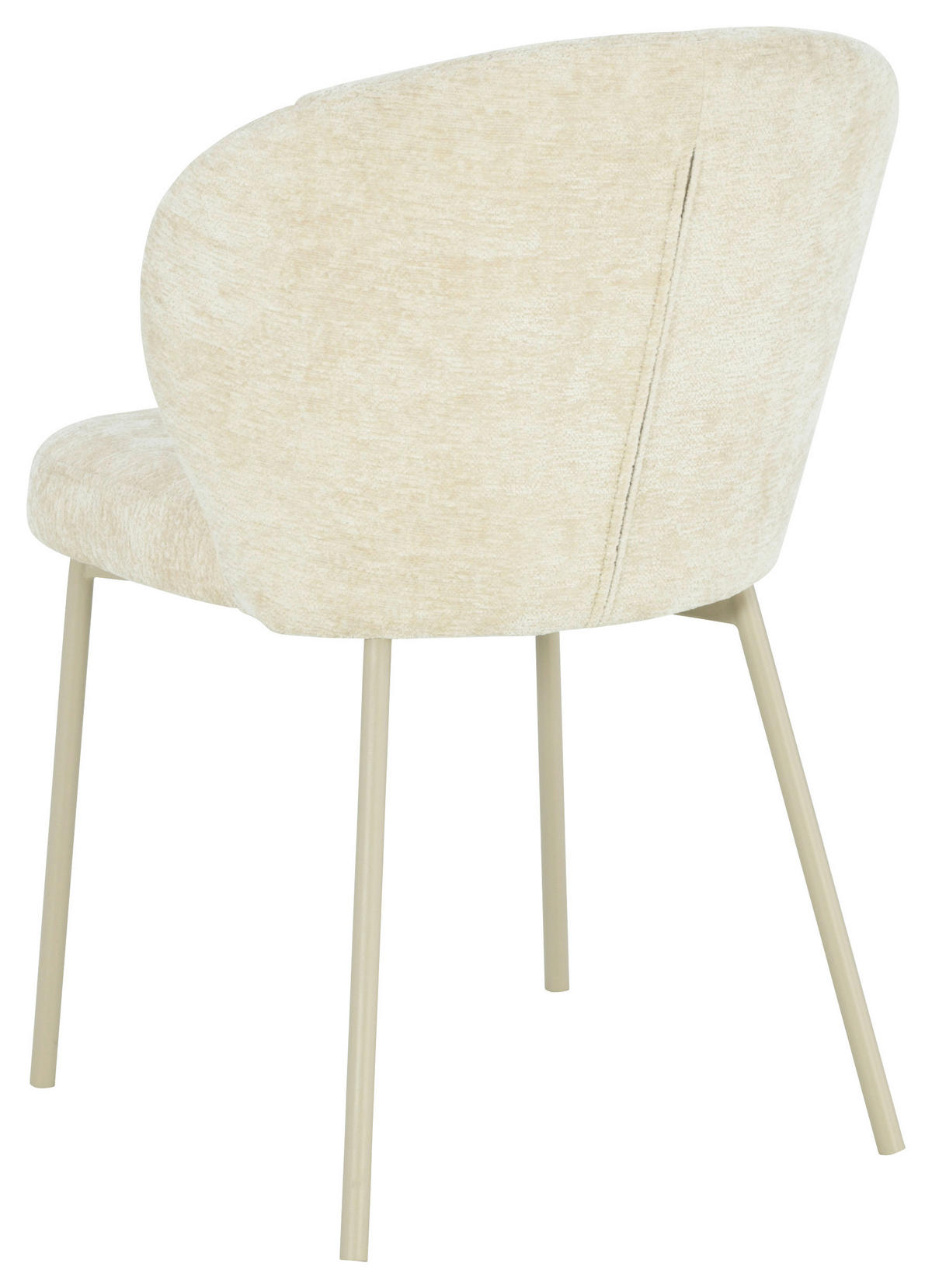 VIERFUßSTUHL  in Eisen Chenille Holz, Metall, Textil  - Beige, MODERN, Holz/Textil (55/79/59cm) - P & B
