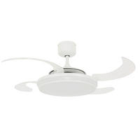 DECKENVENTILATOR  122/41 cm    - Klar/Weiss, Basics, Kunststoff/Metall (122/41cm) - P & B