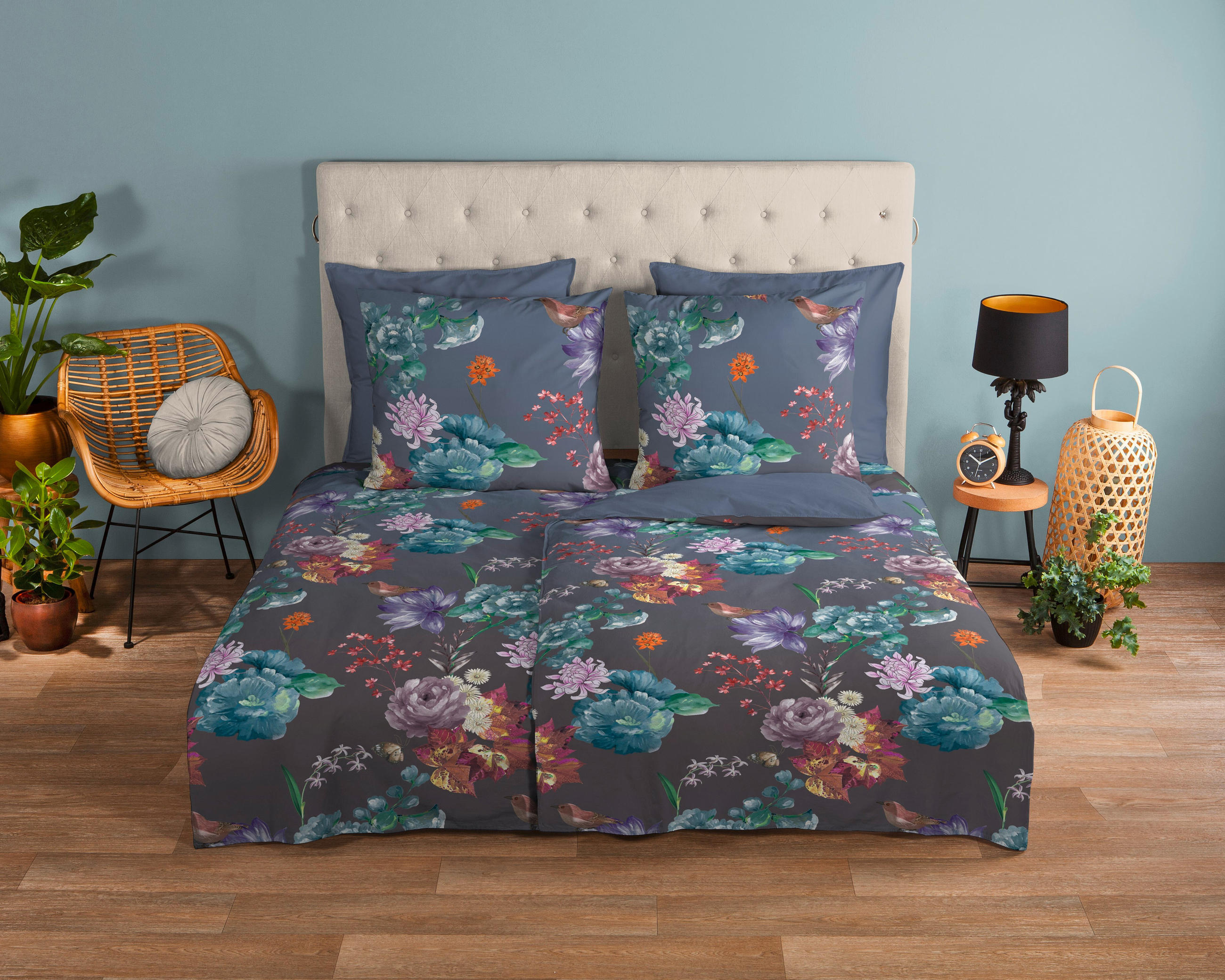 WENDEBETTWÄSCHE Quinn Renforcé 155/220 cm  - Multicolor, Design, Textil (155/220cm)