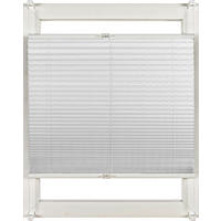 PLISSEE  halbtransparent   100/130 cm   - Weiß, Design, Textil (100/130cm) - Homeware