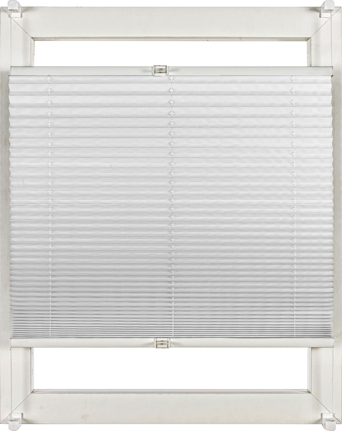 PLISSEE  halbtransparent   100/130 cm   - Weiß, Design, Textil (100/130cm) - Homeware