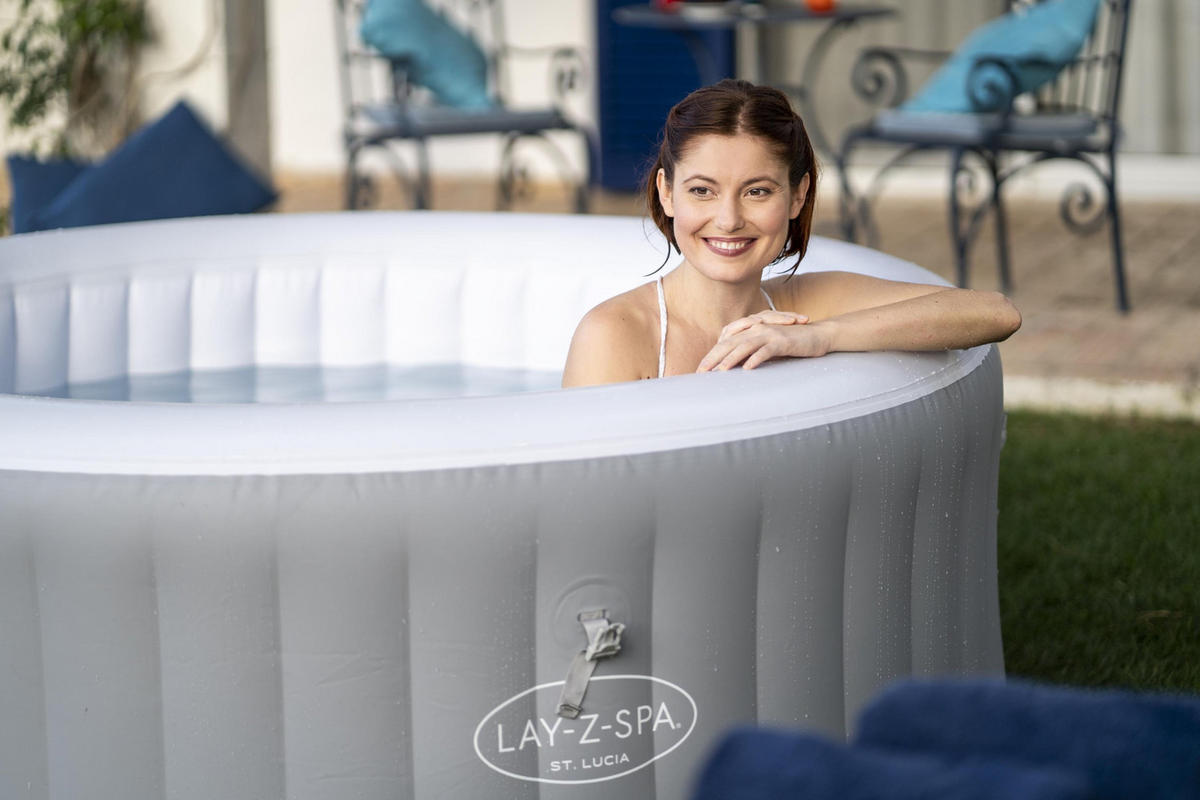 WHIRLPOOL ST. LUCIA 60037 170/66 cm  - Weiß/Grau, Trend, Kunststoff (170/66cm) - Bestway