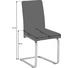 SCHWINGSTUHL Lederlook Edelstahlfarben, Platinfarben - Platinfarben/Edelstahlfarben, Design, Textil/Metall (42/97/58cm) - Novel
