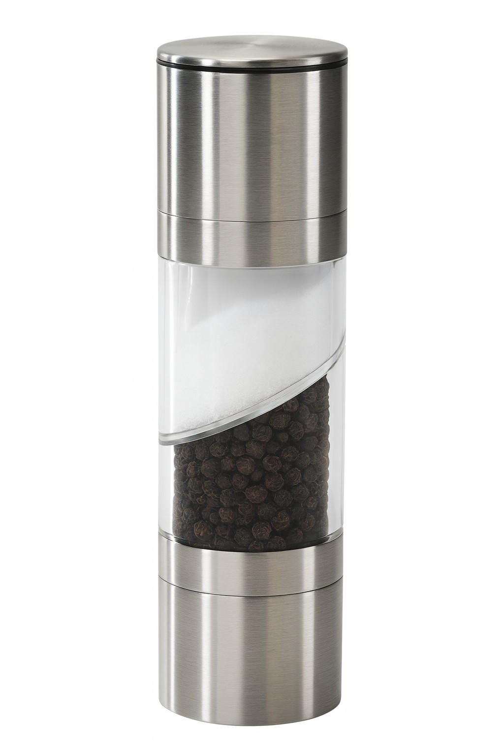 ELEKTR. SALZ-/PFEFFERMÜHLE  5,5/22,3/5,5 cm   - Edelstahlfarben, Basics, Glas/Metall (5,5/22,3/5,5cm) - Collini